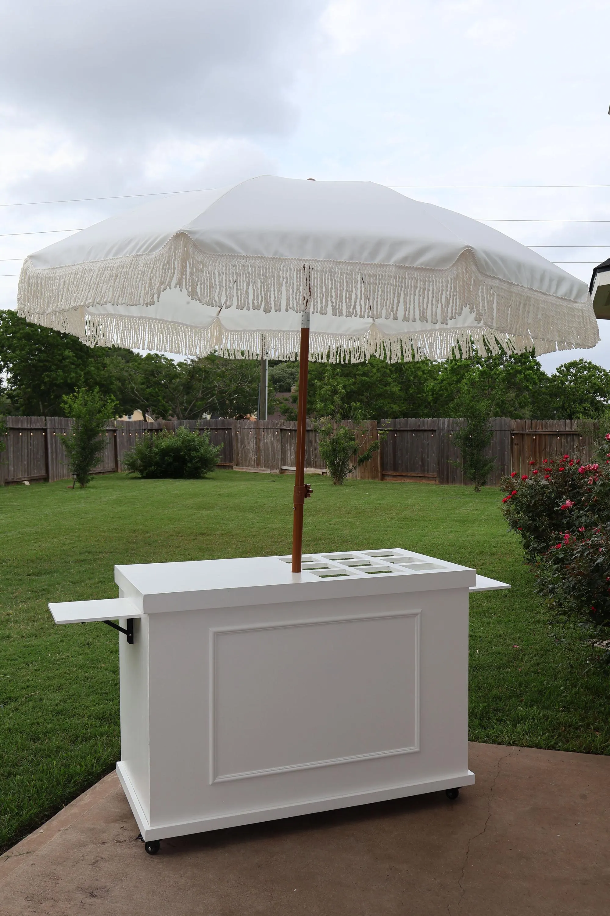 Custom Mobile Snack Cart | Event Charcuterie | Compact Collapsible Small Business| | Wood | Solid and Proffesional Portable