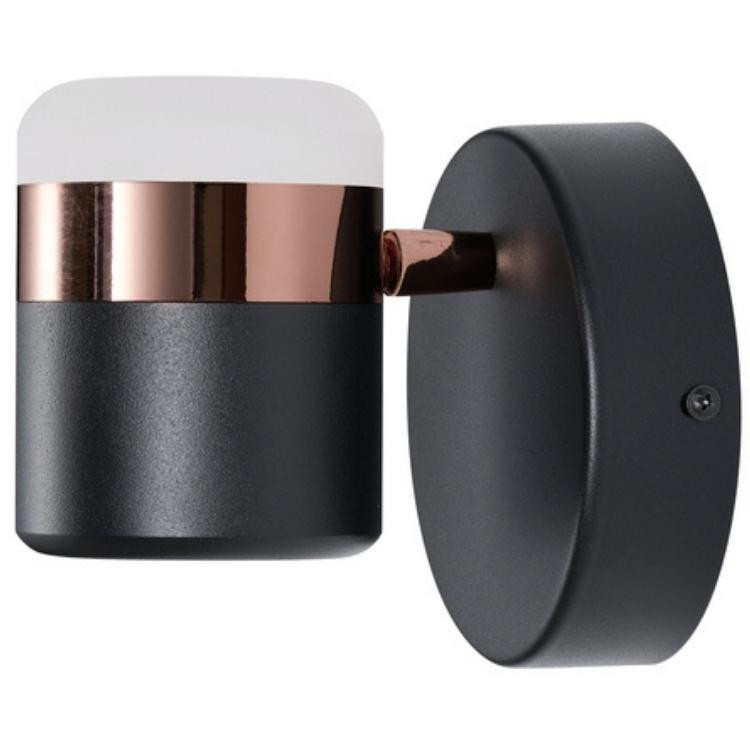 Lampa naścienna Pocco D9926W black Step LED