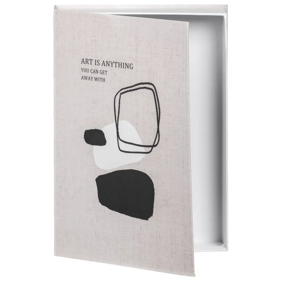 Opbergboek Art - naturel - 21x30x5 cm