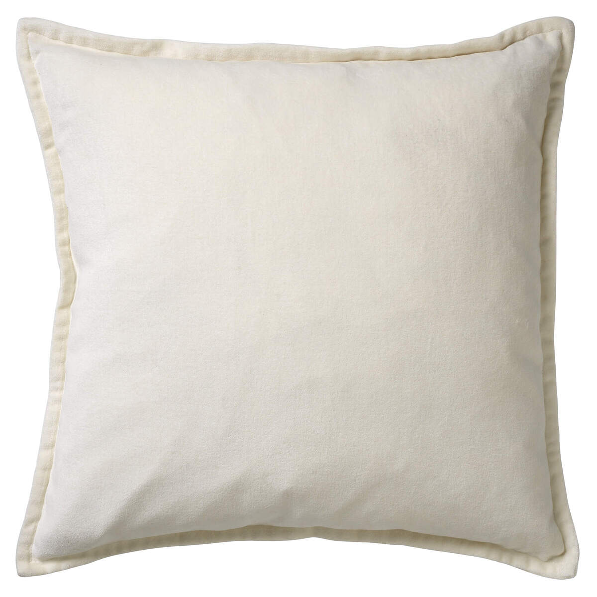 CAITH - Kussenhoes 50x50 cm - 100% katoen velvet - Snow White - wit