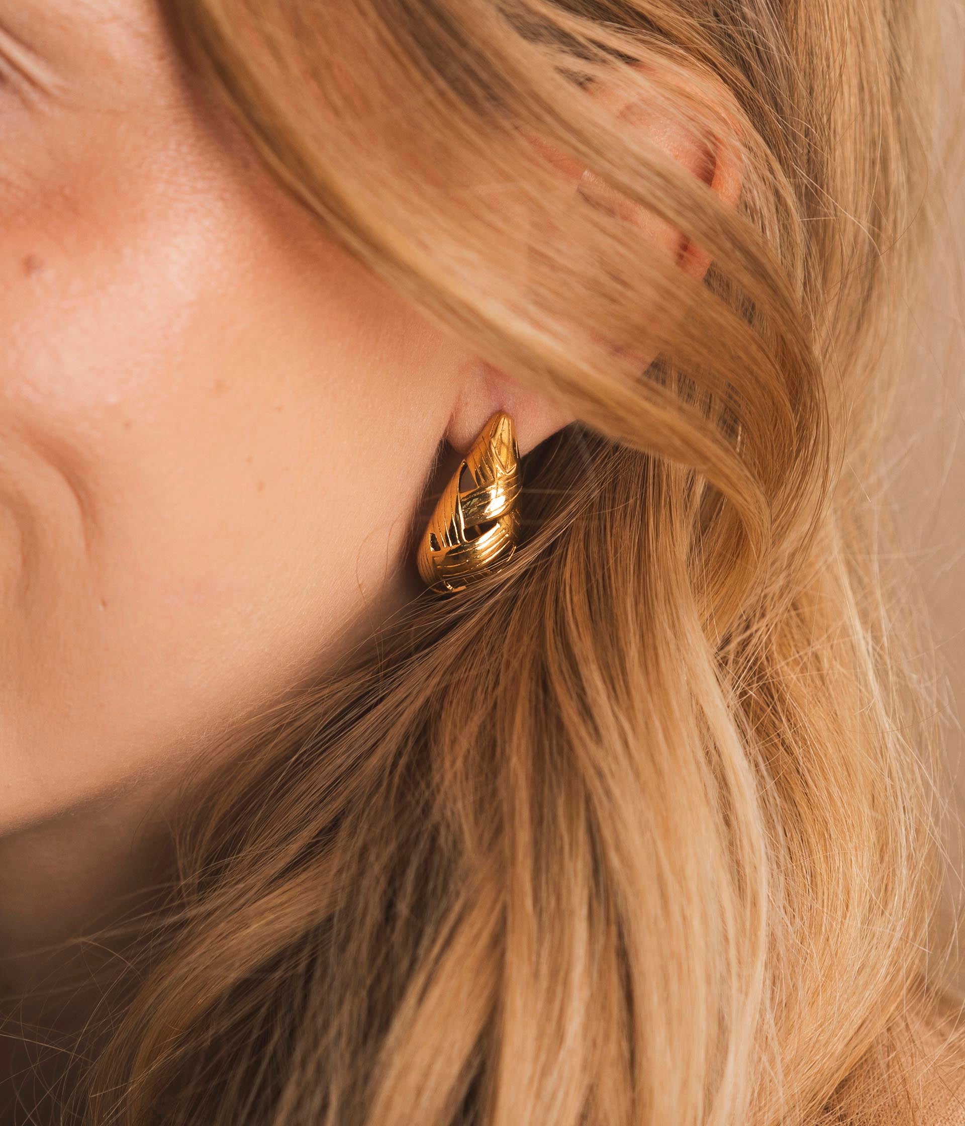 Boucles d'oreilles Rachel doré