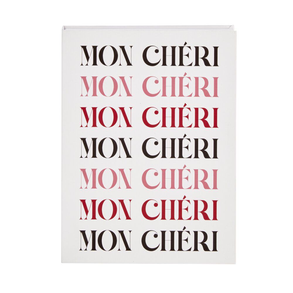 BoÎte forme livre thème amour 22x16,5xép2,7cm