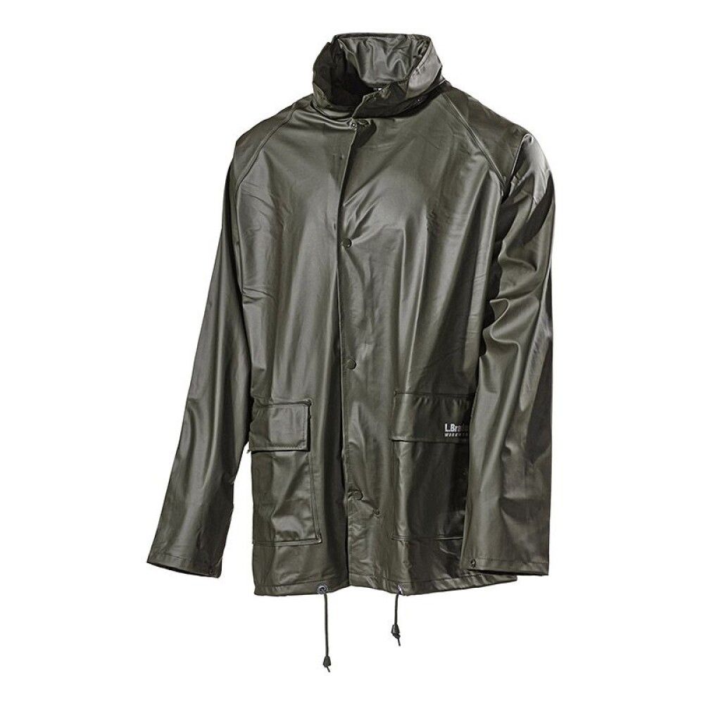 REGNJAKKE L.BRADOR 903PU GRØNN STØRRELSE XL