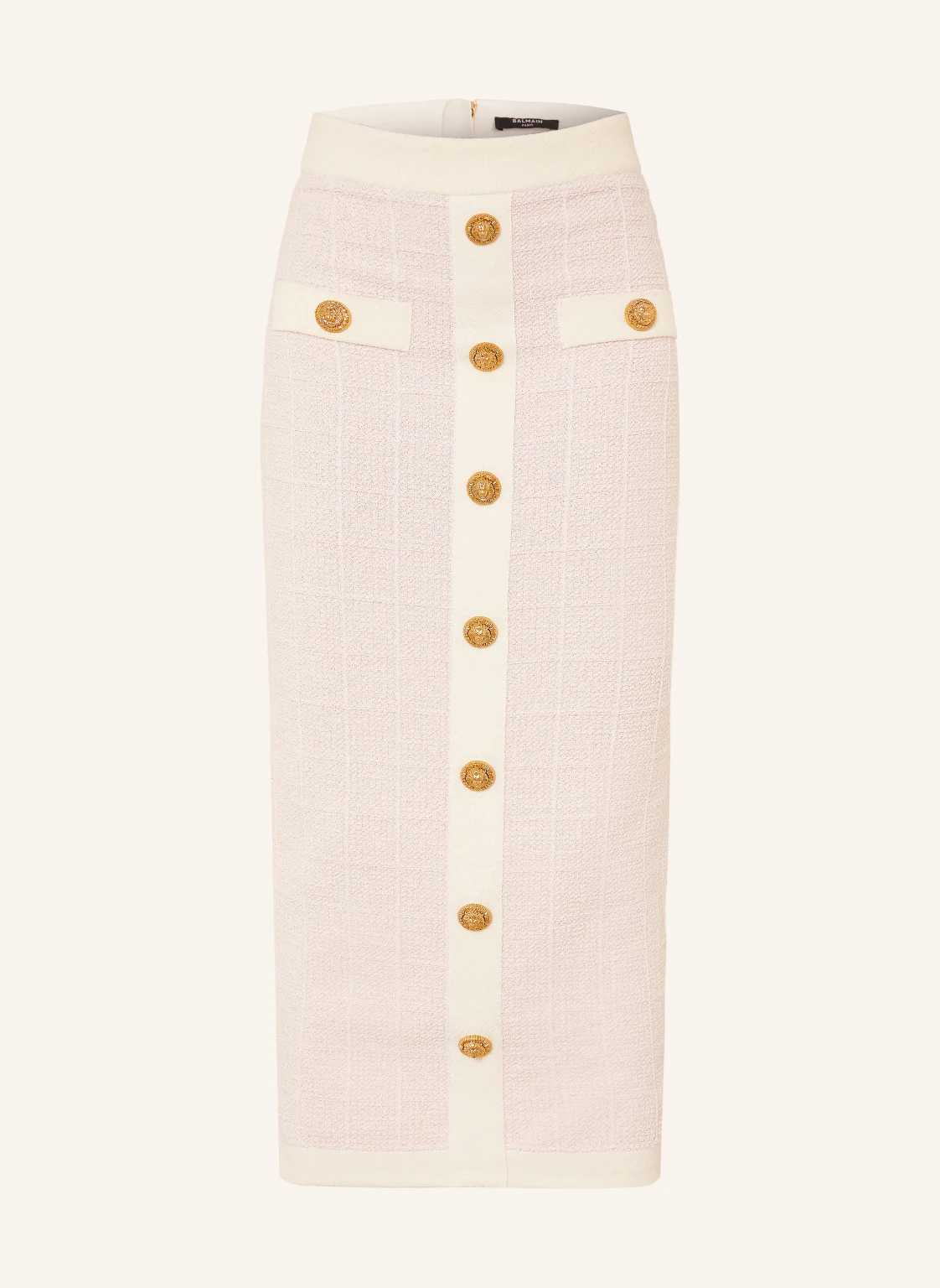 BALMAIN Strickrock mit Glitzergarn