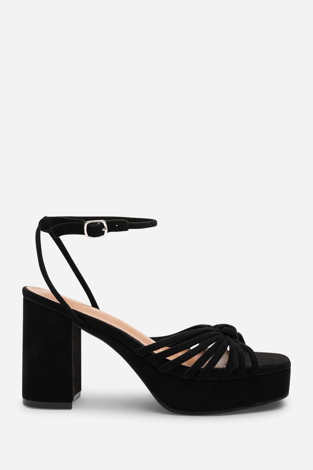 Where's That From Rivora' Wide Fit Twisted Knot Strap Platform Heels