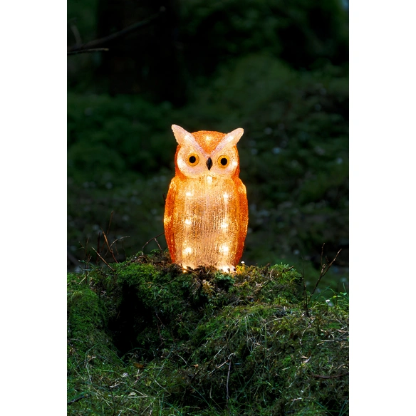 LED-Lampe, LxBxH: 13x12x22,5 cm, warmweiß, orange