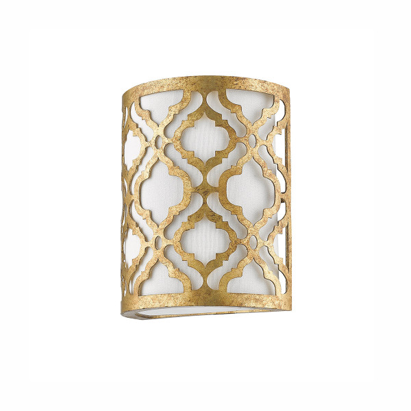 Kinkiet złoty Arabella 1xE27x60W wym:25,4x20,3x11,1cm IP20 Gilded Nola