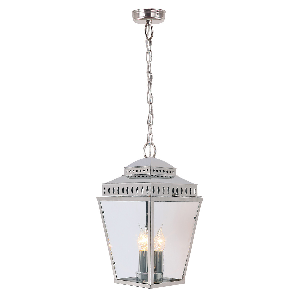 Lampa sufitowa Mansion House polerowany nikiel 3xE14x60W IP44 Elstead