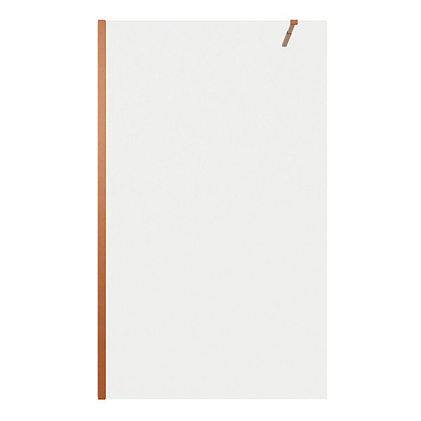 Paroi de douche à l'italienne l.120 x H.195 cm, verre transparent, profilés bronze cuivré, GoodHome Ledava