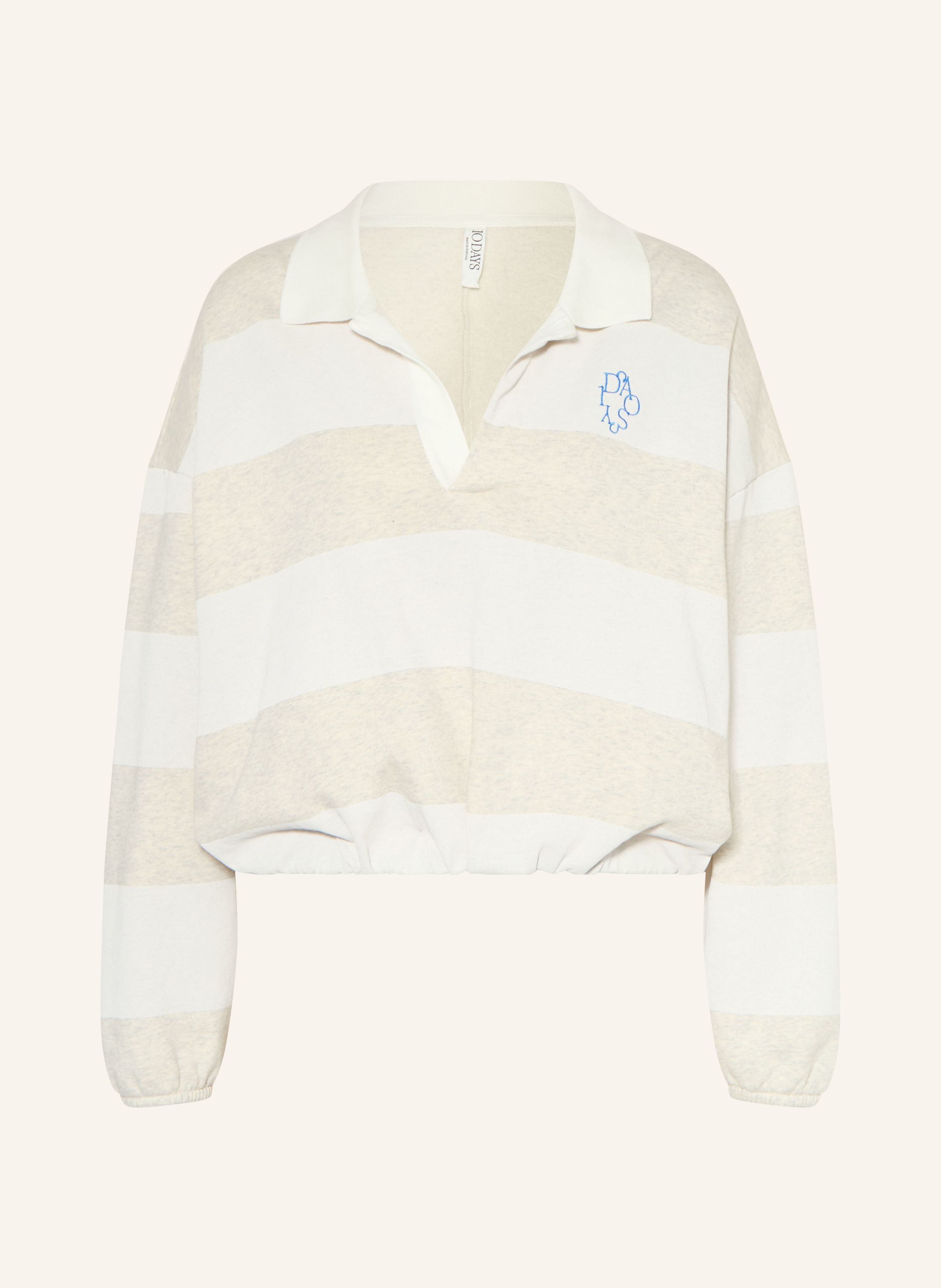 10DAYS Sweat-Poloshirt