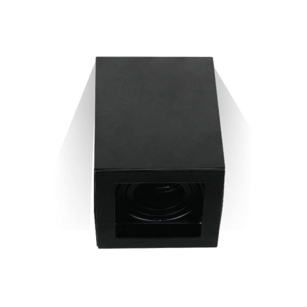 Spot kwadratowy czarny1xGU10x35W wym:10x14,2x10cm IP20 V-TAC