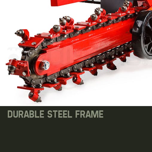 NNEMB Trencher 550mm / 24 Trench Ditch Digger 4-stroke Petrol Chain Driven