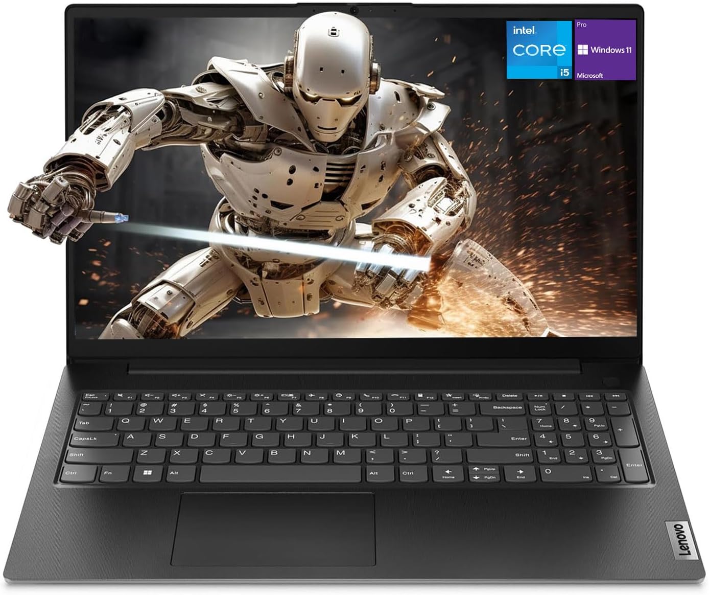 Lenovo V15 Gen 4 Business Laptop  15.6 FHD Display  Intel Core i5-13420H (Beat i7-1355U)  HDMI  RJ45  Webcam  Numeric Keypad  Wi-Fi  Windows 11 Pro  Black (16GB RAM | 512GB SSD)