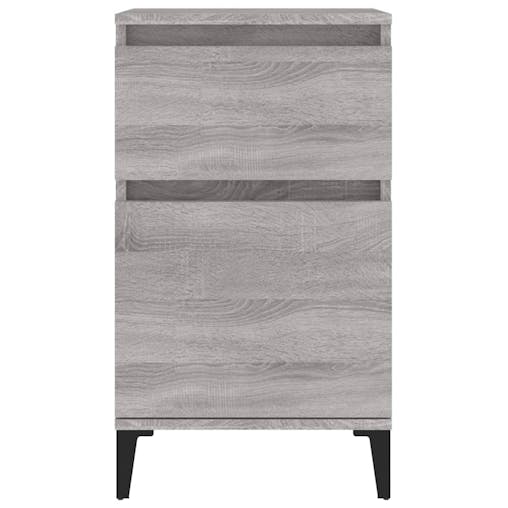 NNEVL Bedside Cabinets 2 pcs Grey Sonoma 40x35x70 cm