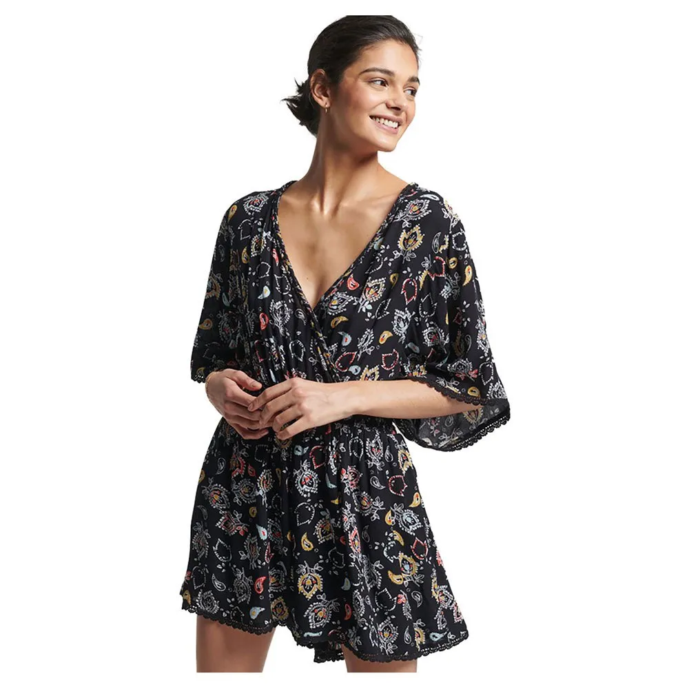 Superdry Vintage Beach short sleeve romper
