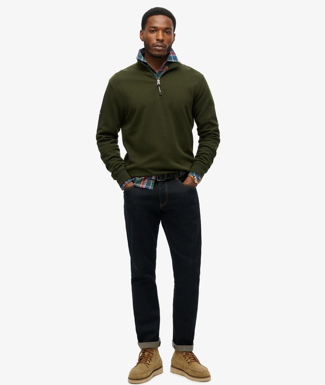 Utility Logo Half-Zip Sweatshirt