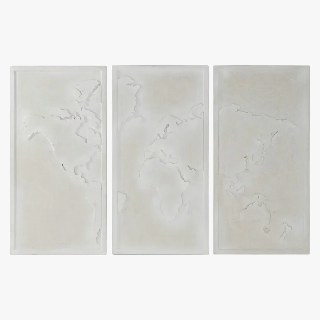 Triplico Mapa Mundo Branco HORIZONTE