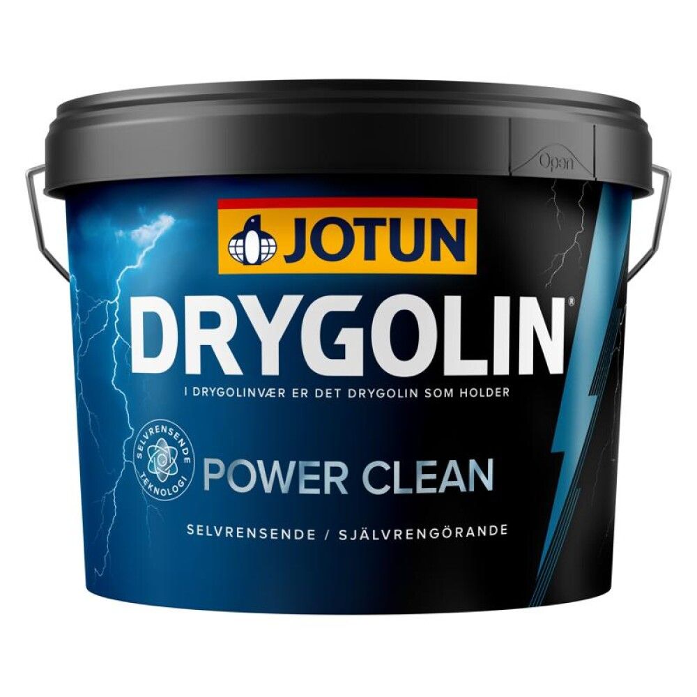 FASADEMALING JOTUN DRYGOLIN POWER CLEAN HVIT 9 L