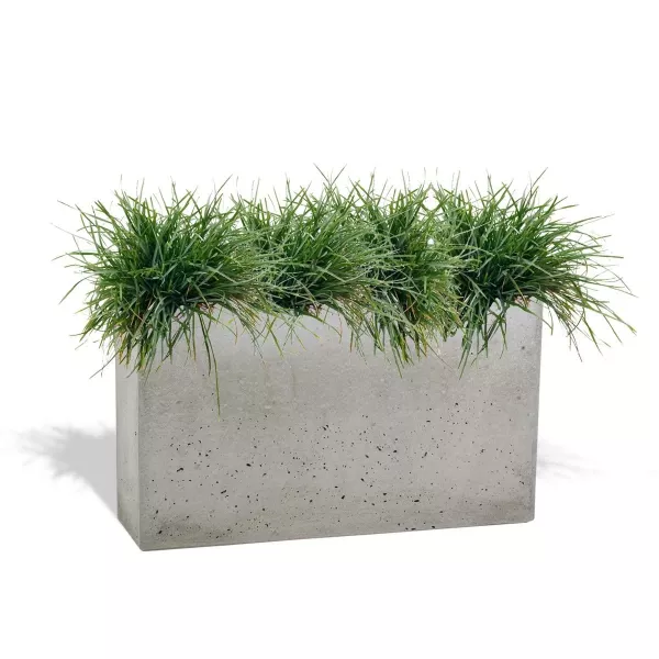 Donica Betonowa Zewnętrzna Zadora MURO XL 120x30x70 szary naturalny