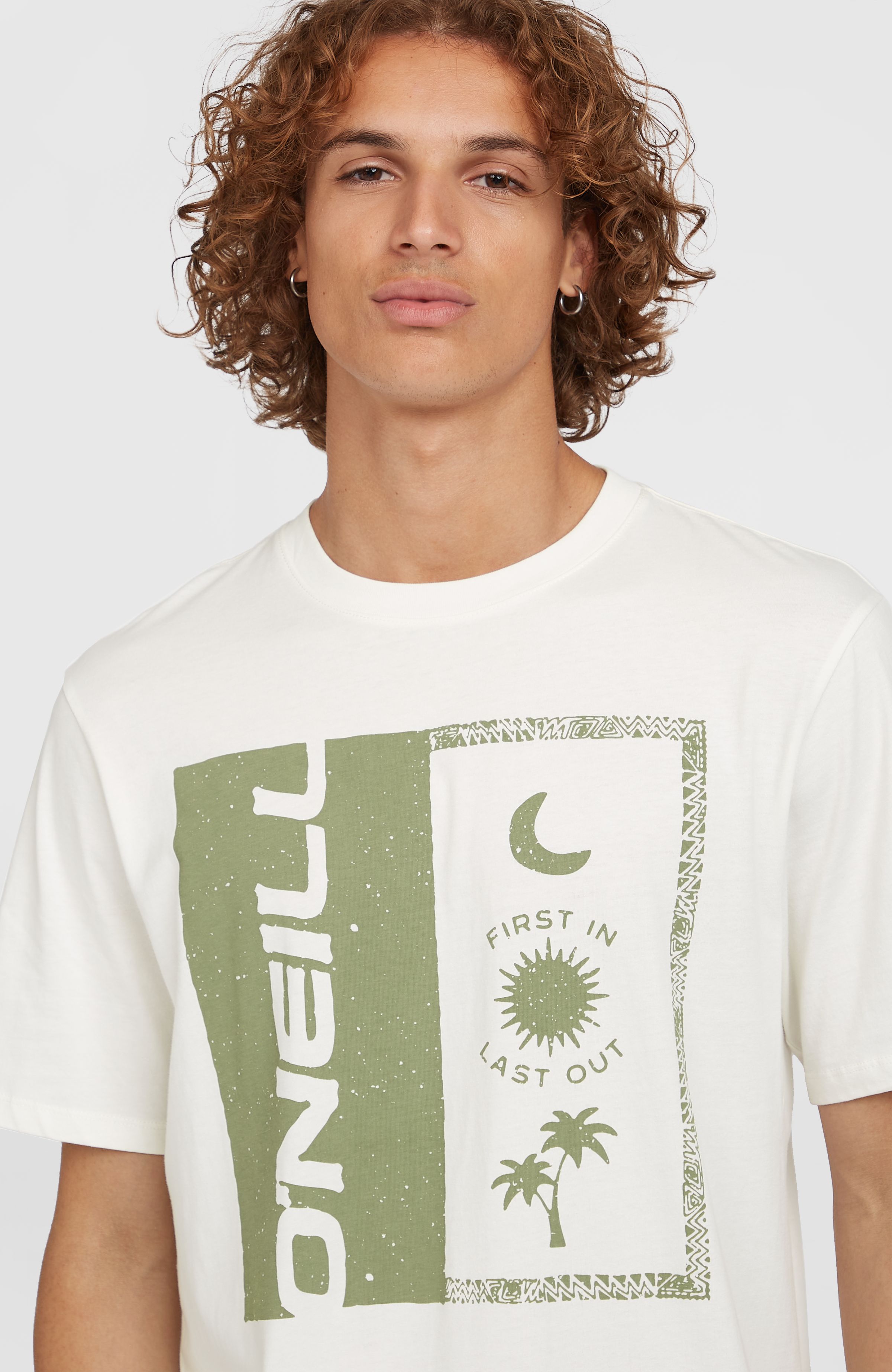 Heren O'Neill Front Print T-shirt