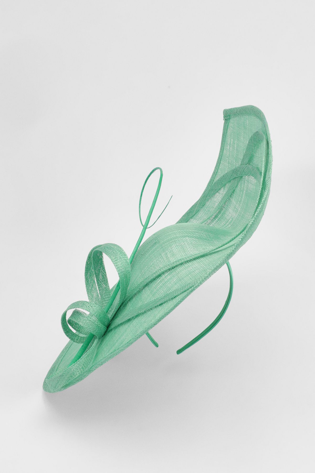 KarenMillen Large Teardrop Quill Detail Fascinator