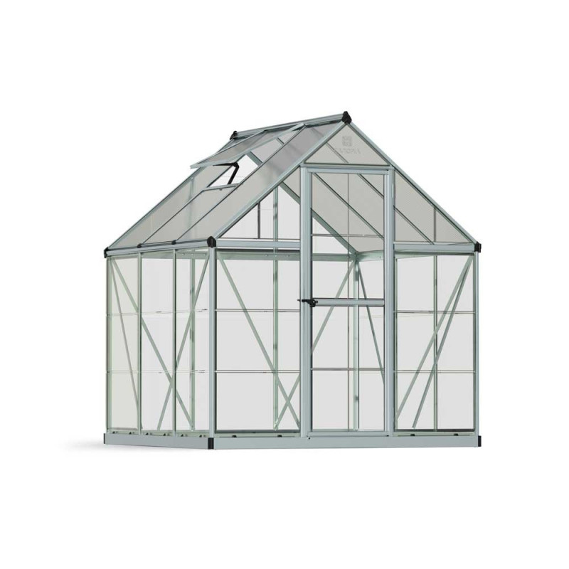 Serre en polycarbonate Hybrid argentée 3,3 m² CANOPIA