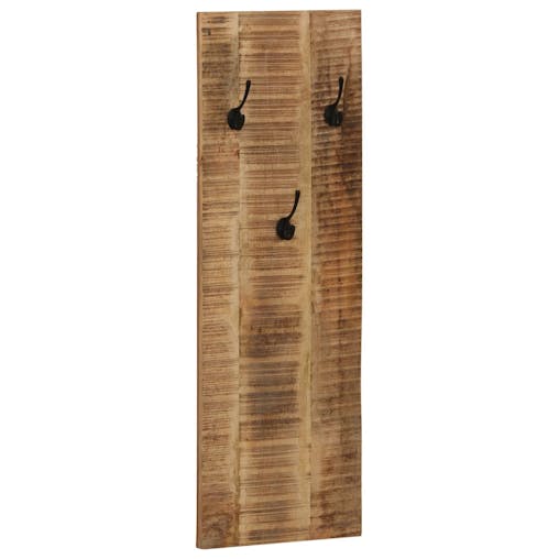 NNEVL Wall-mounted Coat Racks 2 pcs Solid Mango Wood 36x110x3 cm