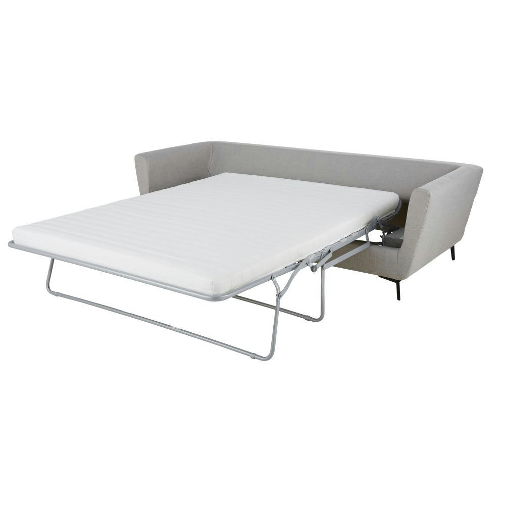 Prague - Canapé convertible 2/3 places gris clair