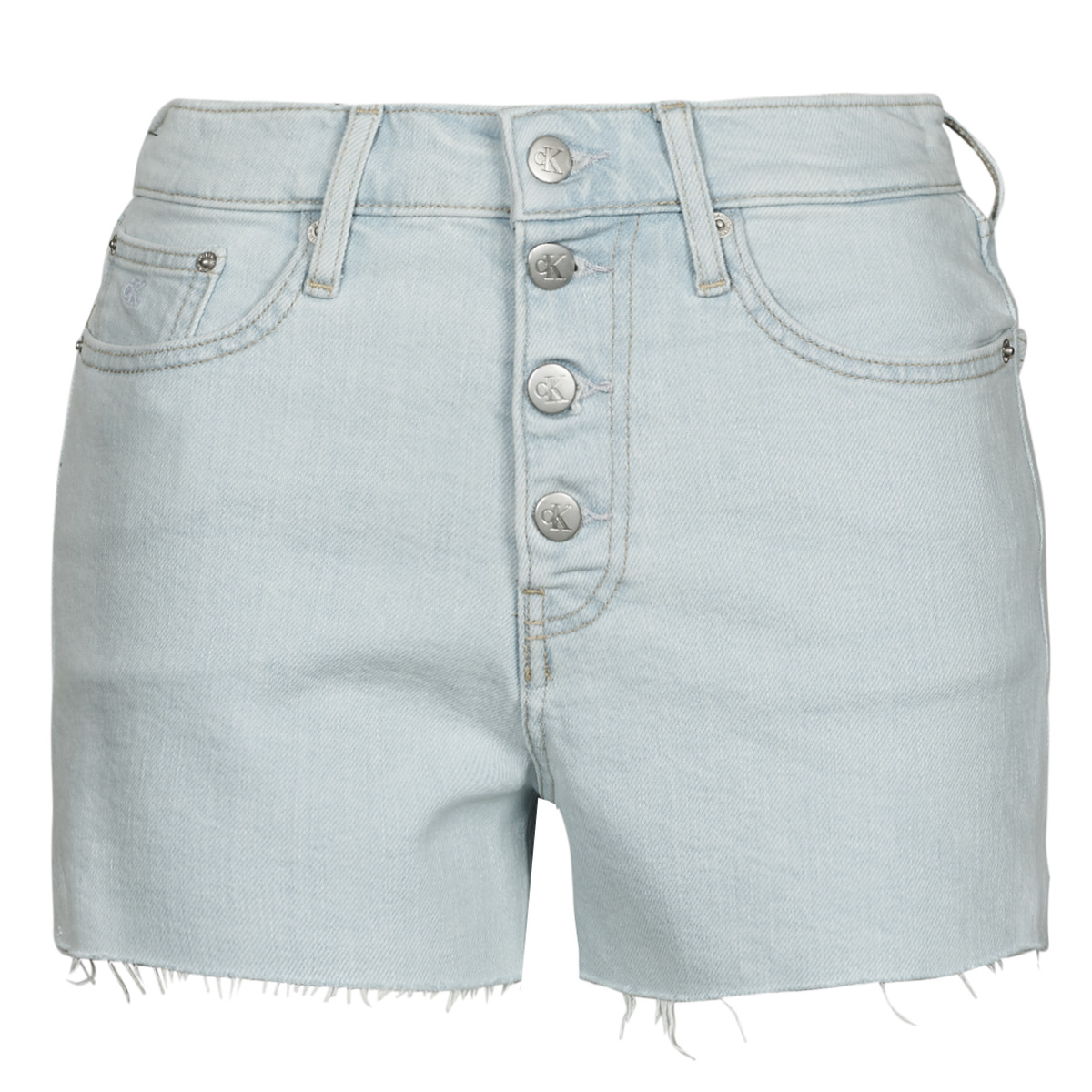 Calvin Klein Jeans - HIGH RISE SHORT - Blue / Clear