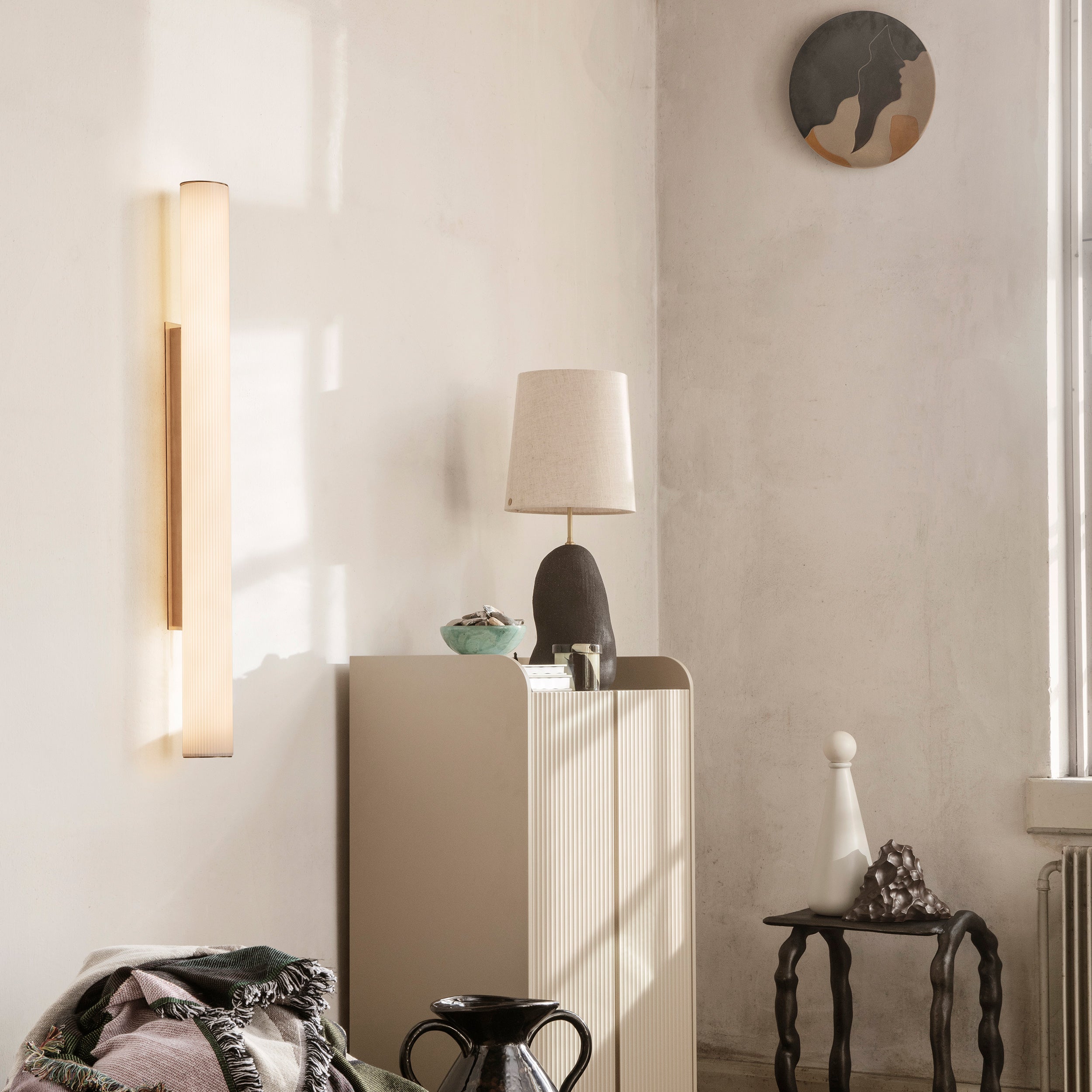 Ferm Living Hebe Lampenvoet - Medium - Dark Grey