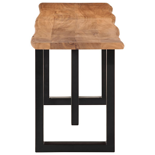 Banc 160 cm bois d'acacia massif et acier vidaXL