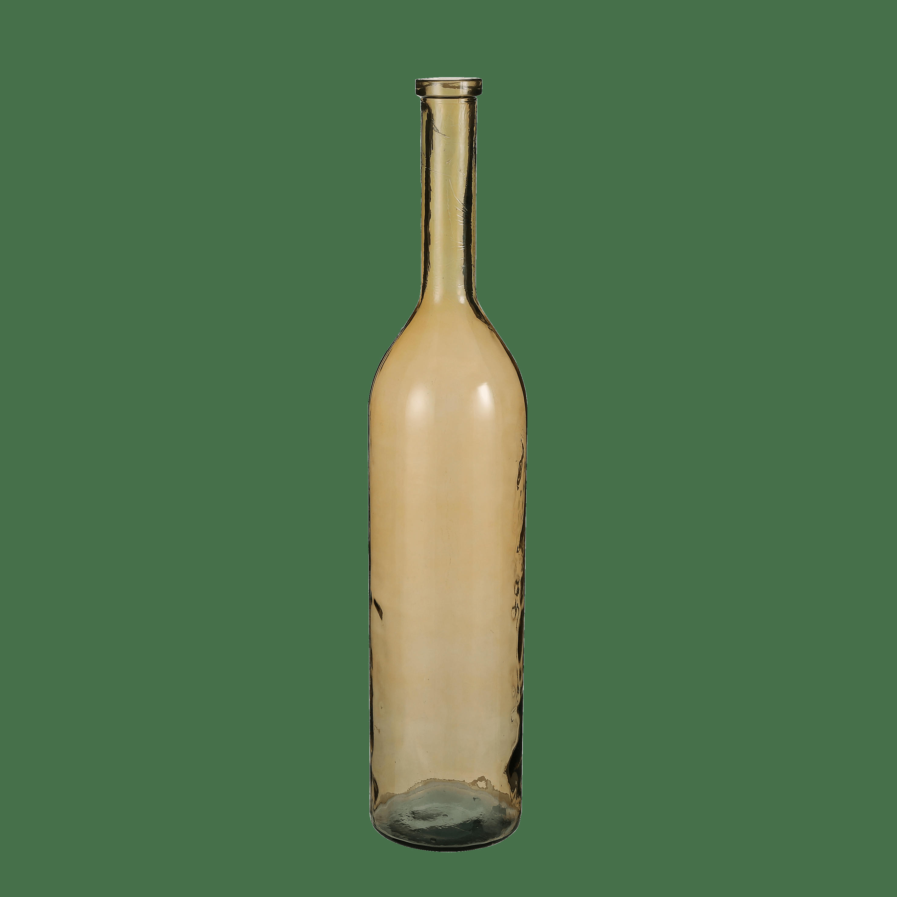 RIOJA - Vase bouteille en verre recyclé ocre H100