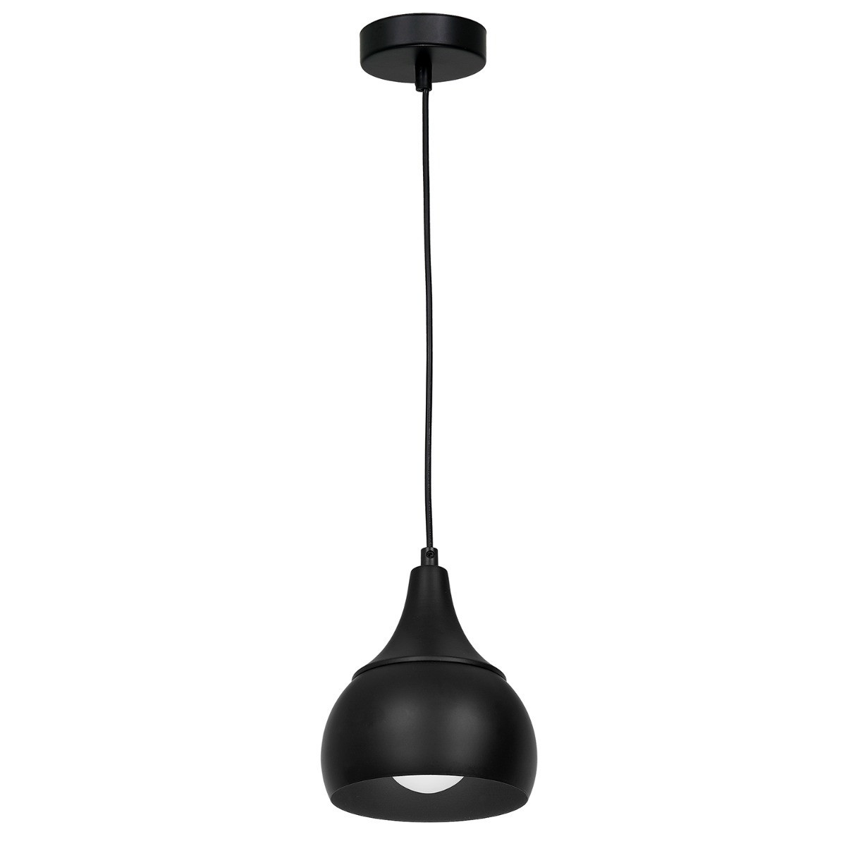 Lampa wisząca czarny matowy Aktan 1xE27x15W wym: 110x15x15 cm Luminex
