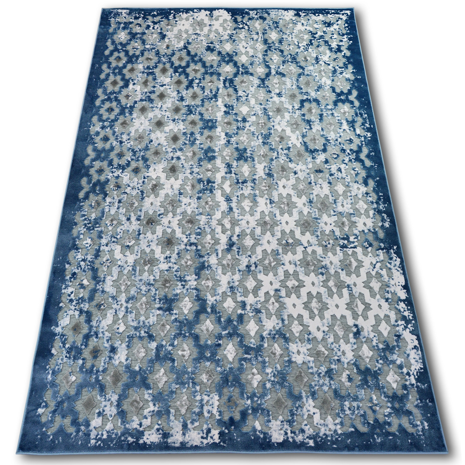 Dywan AKRYL YAZZ 7006 ORIENT szary/niebieski/kość słoniowa 80x150 cm
