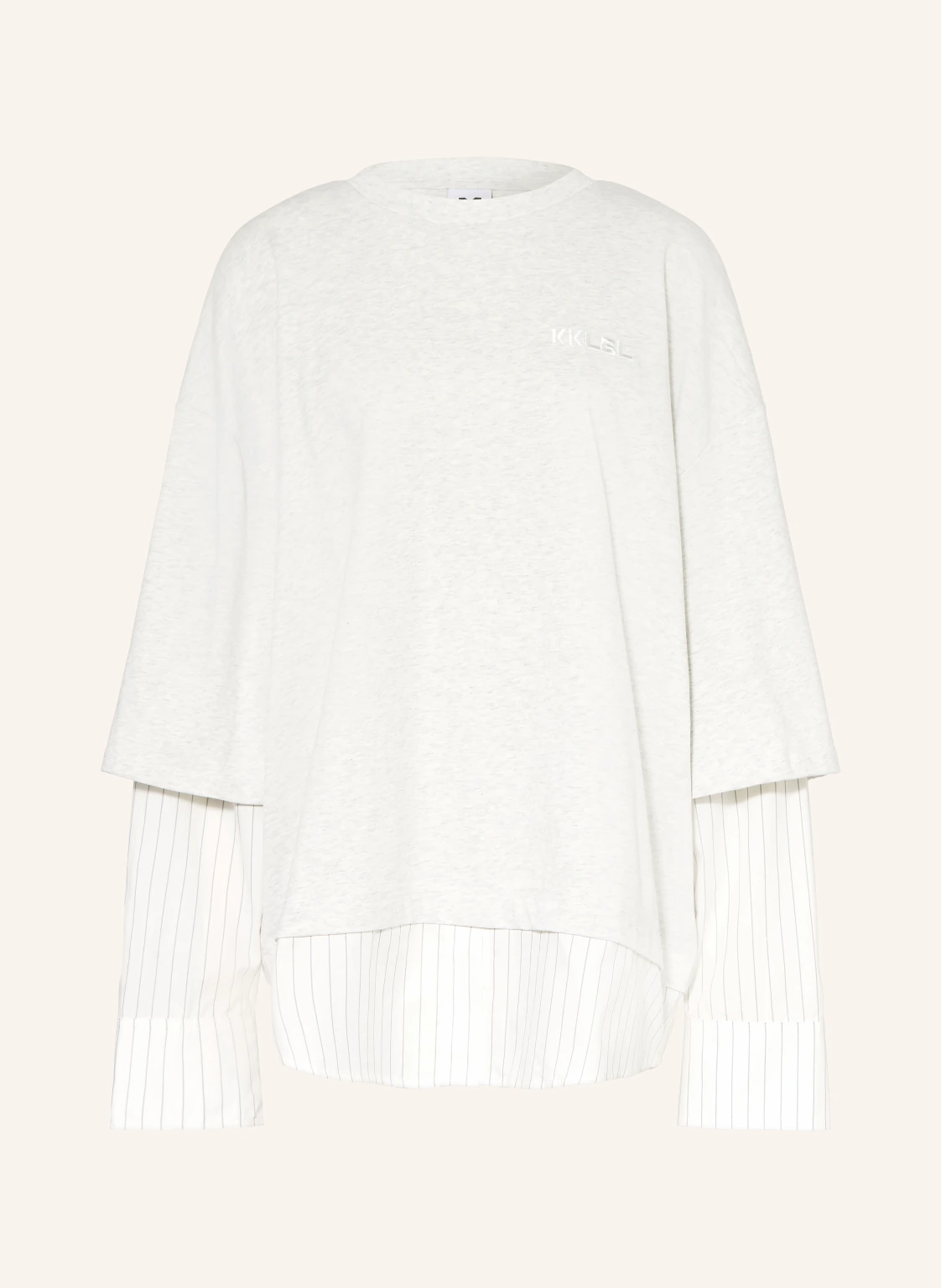 KARO KAUER Oversized-Longsleeve im Materialmix