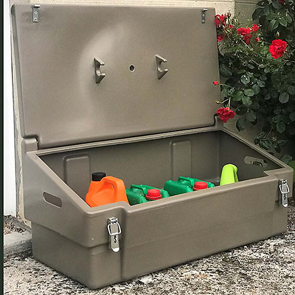 Coffre de jardin 100l avec grenouillères cadenassables