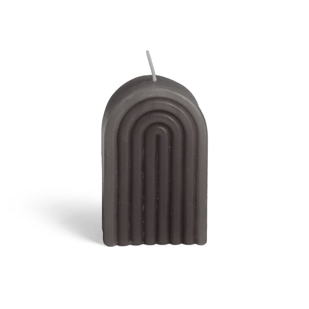 Bougie Bridge noire 6x4xH9cm