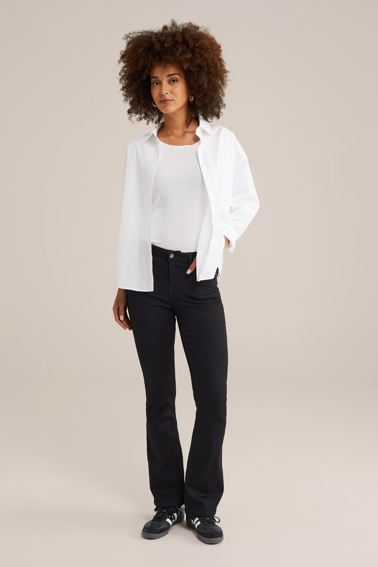 Dames T-shirt van katoenmix