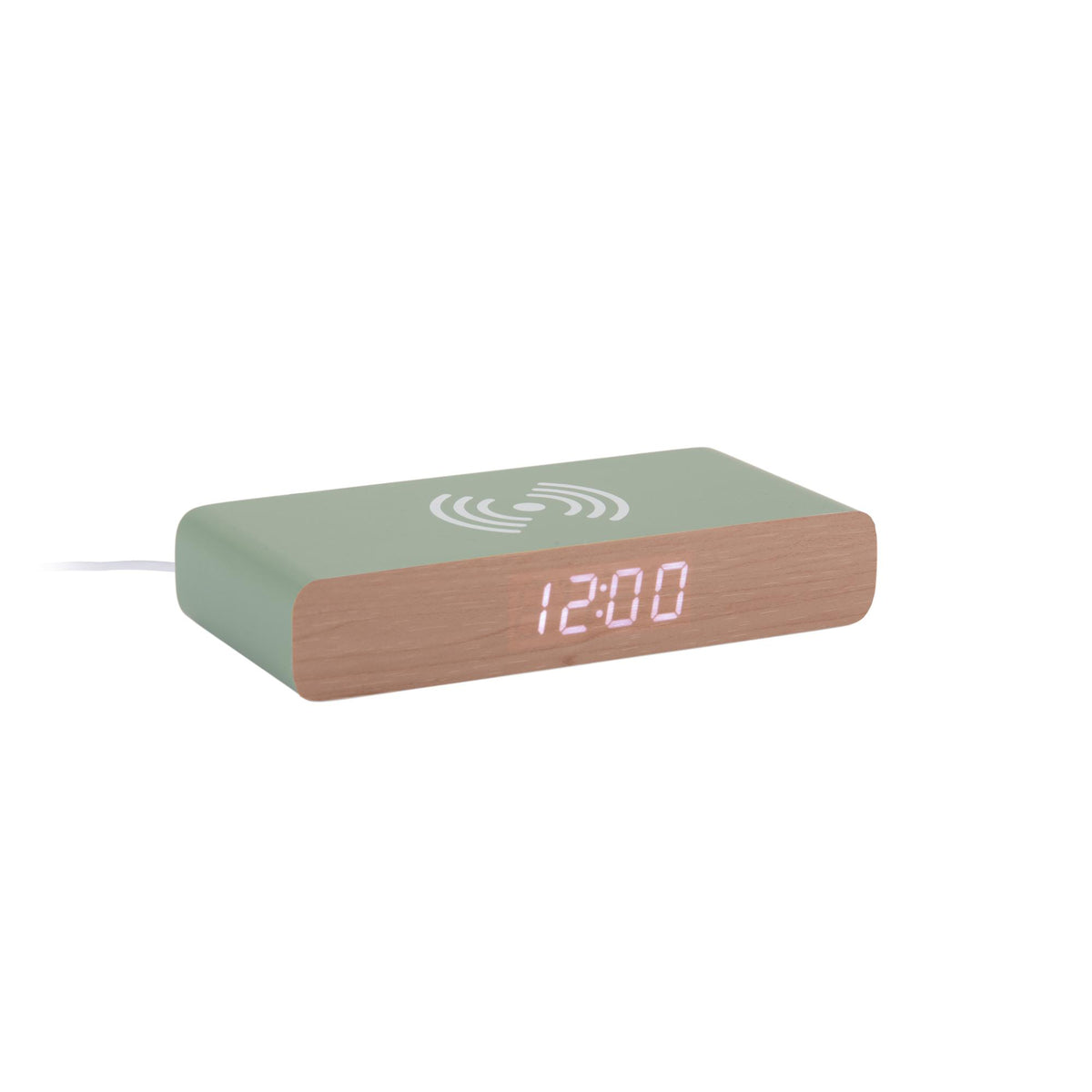Karlsson wekker Retro Flat LED - groen - 16.1x7.6x3cm