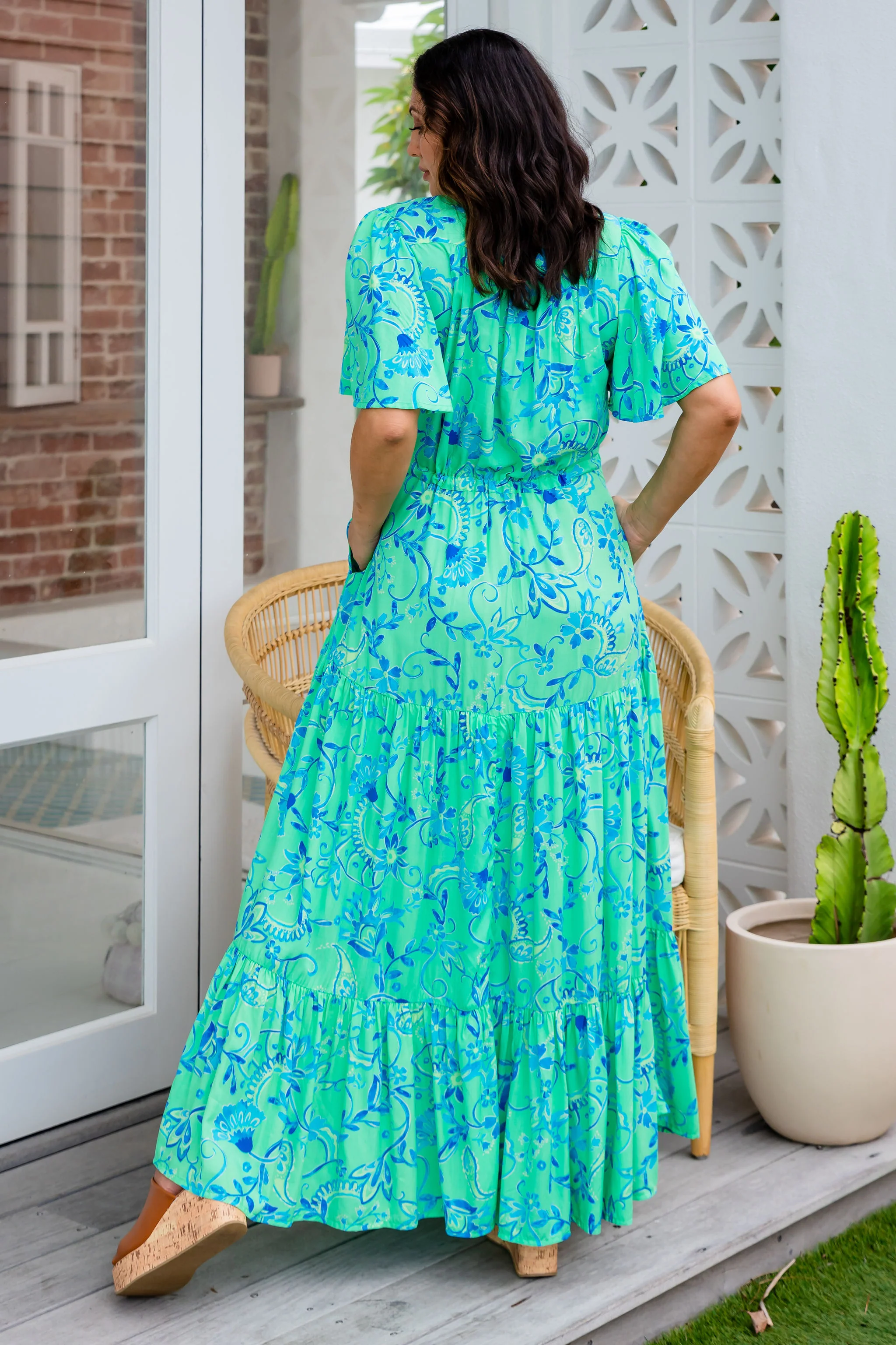 Bonnie Dress in Evergreen