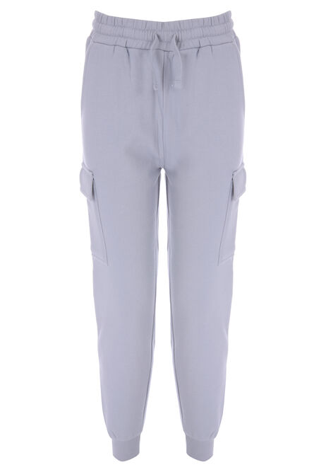 Older Boys Grey Cargo Pocket Joggers