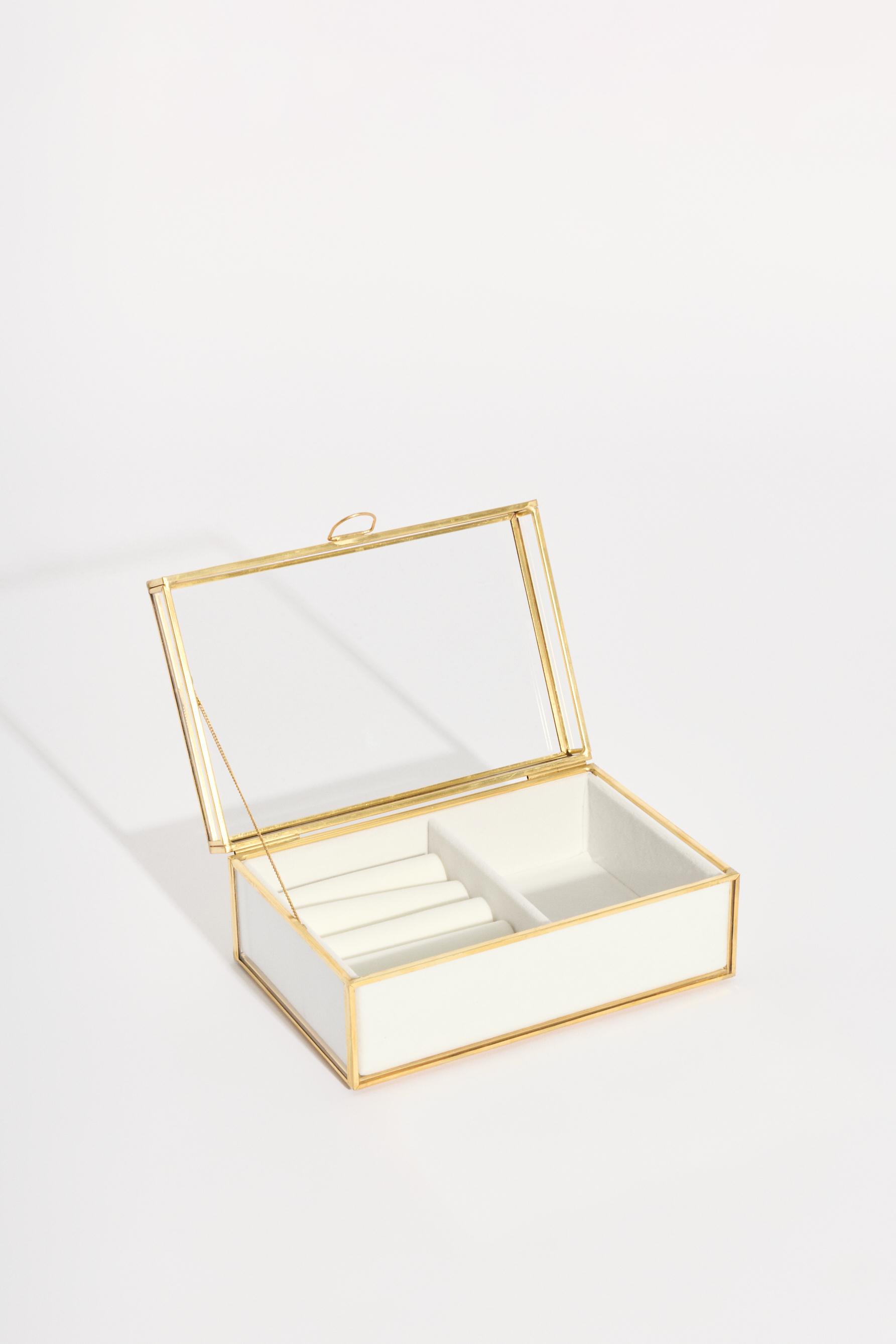 Caja cristal rectangular organizadora 18 cm