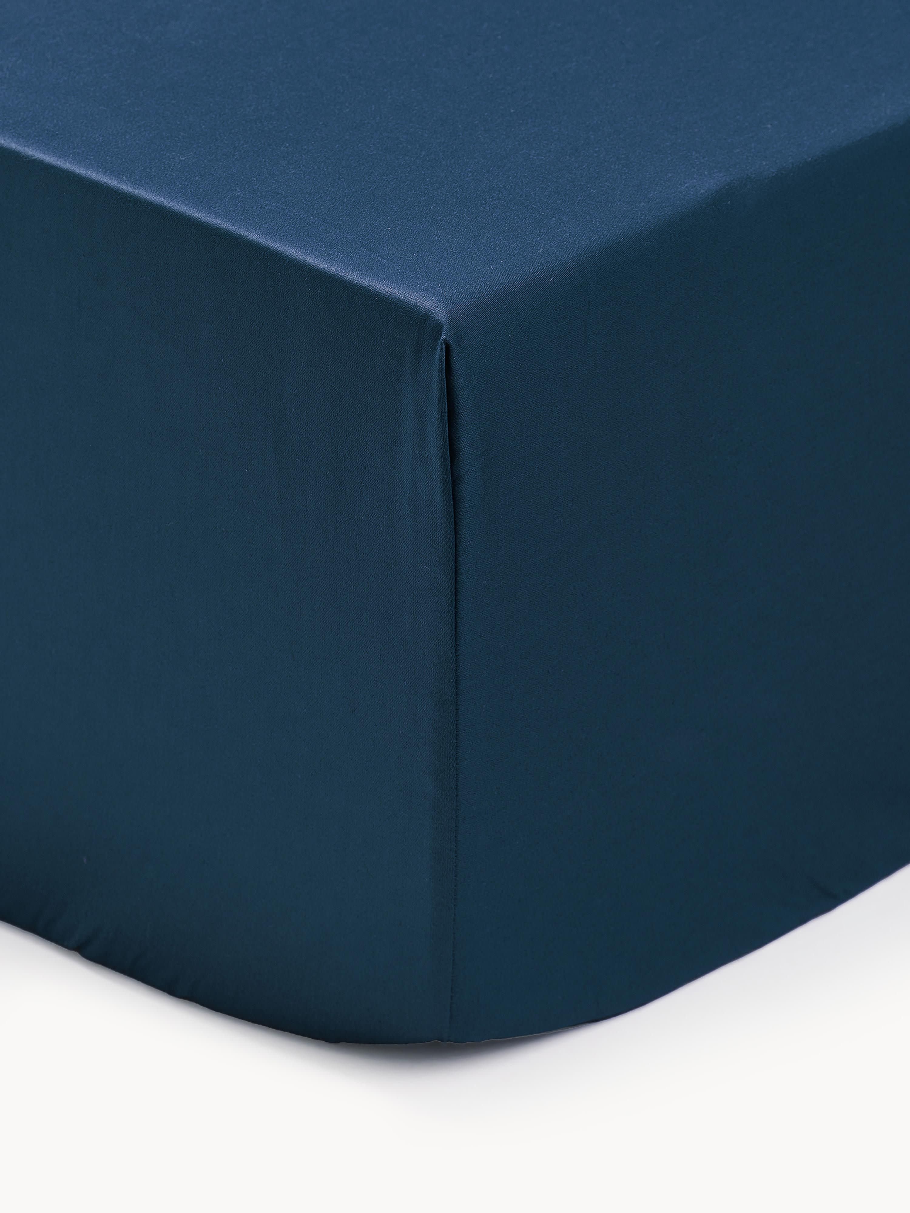 Boxspring-Spannbettlaken Premium, Baumwollsatin