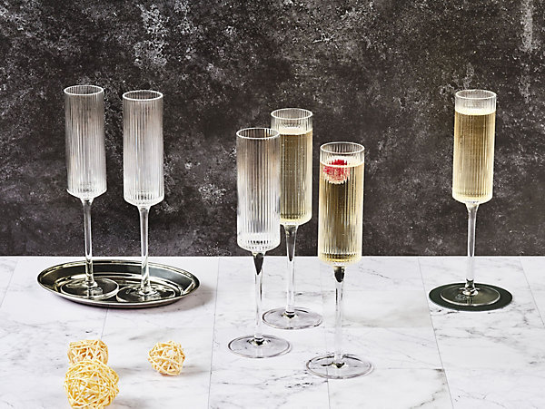 Flûte 20cl LINJE - 6 piècesGobelet 30cl SVäVA - 6 pièces