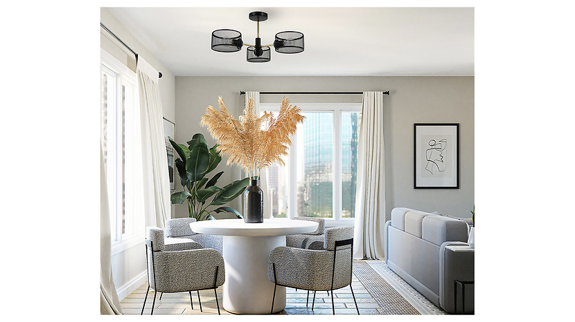 Lampa sufitowa Vito 3-punktowa metalowa czarna