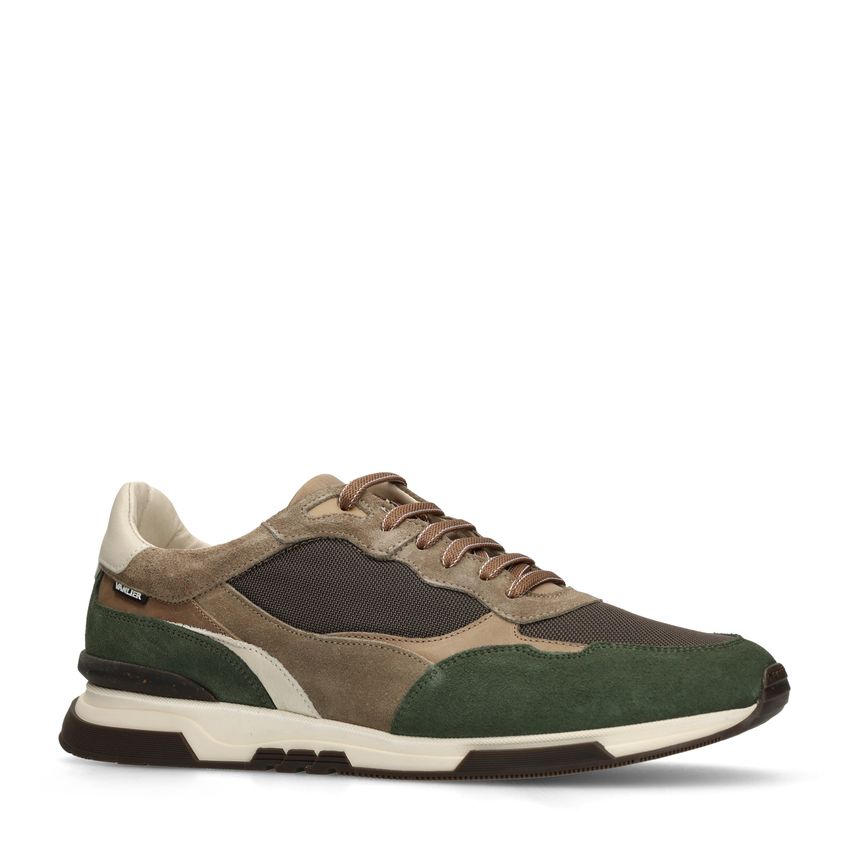Van Lier Groene suède sneakers