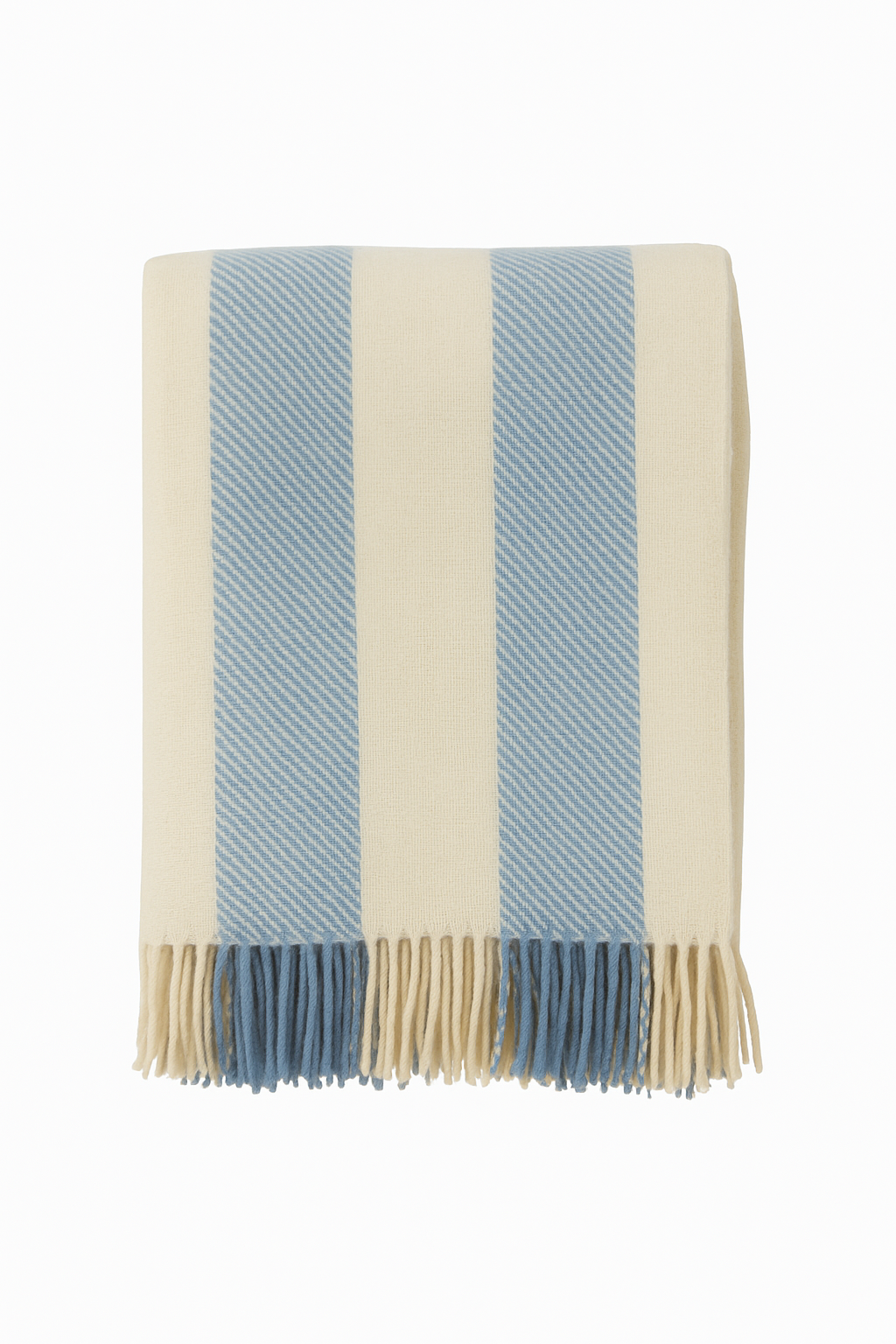Klippan 100% wollen deken - Gotland - vertical stripe - blauw- 130x200cm