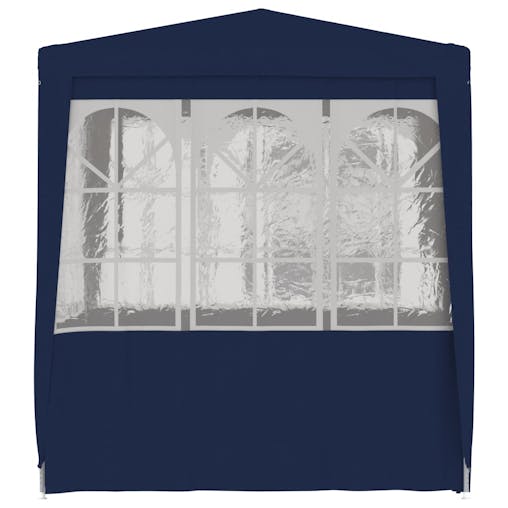 NNEVL Professional Party Tent with Side Walls 2x2 m Blue 90 g/m&sup2;