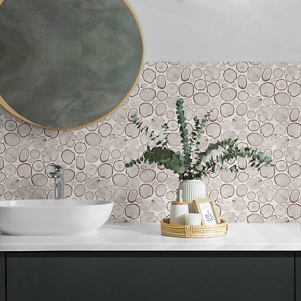 Panneau Mural Wallfluent 120x60 cm Motif De Feuilles En Arrière-Plan 1 pièce