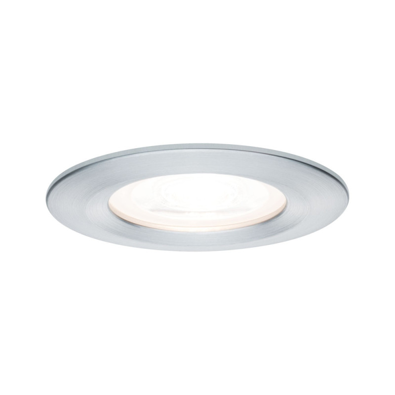Spot encastrable LED Nova aluminium GU10 blanc chaud IP44 6,5 W PAULMANN
